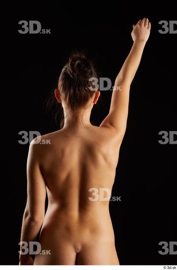 Arm Back Woman Slim Studio photo references