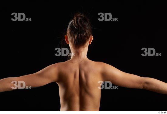 Chest Back Woman Slim Studio photo references