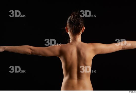 Arm Back Woman Slim Studio photo references