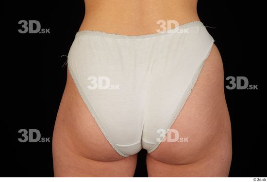 Hips Woman White Underwear Average Panties Studio photo references