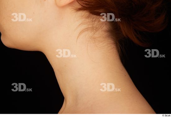 Neck Woman White Nude Average Studio photo references