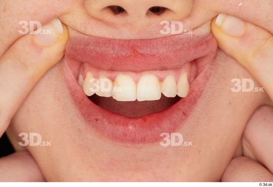 Teeth Woman White Average Studio photo references