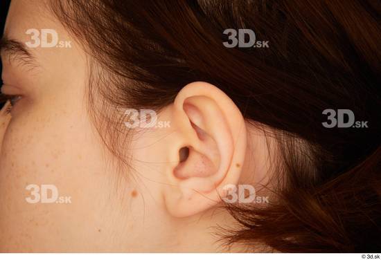 Ear Woman White Average Studio photo references