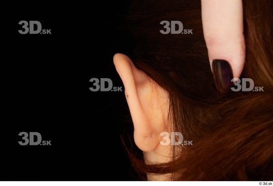 Ear Woman White Average Studio photo references