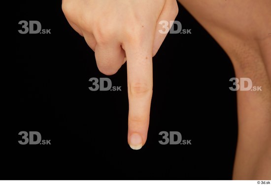 Fingers Woman White Average Studio photo references