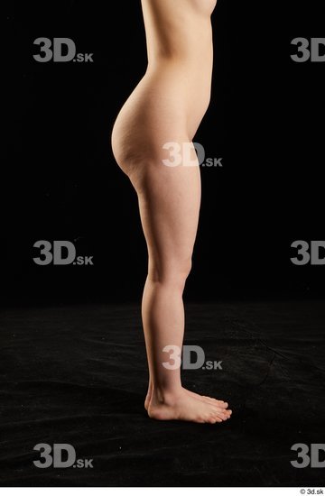 Calf Woman White Nude Slim Average Studio photo references