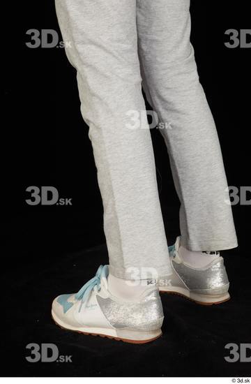 Calf Man White Sports Sweatsuit Slim Studio photo references