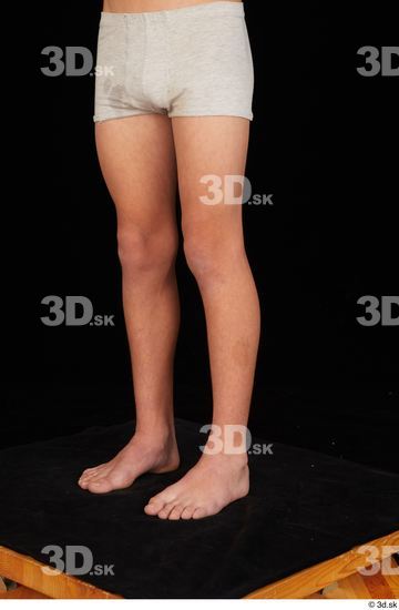 Leg Man White Underwear Slim Studio photo references