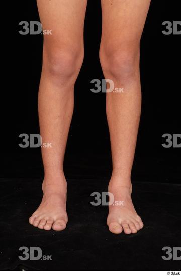 Calf Man White Nude Slim Studio photo references