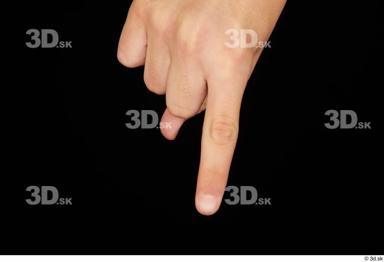 Fingers Man White Slim Studio photo references