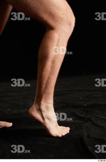 Calf Man White Nude Average Studio photo references