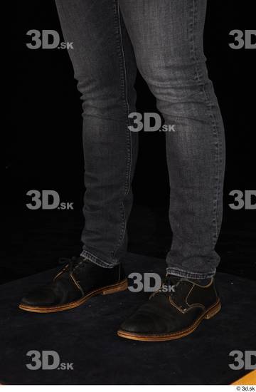 Calf Man White Casual Shoes Jeans Average Studio photo references