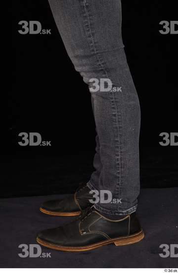 Calf Man White Casual Shoes Jeans Average Studio photo references