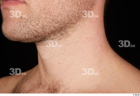 Neck Man White Nude Average Studio photo references