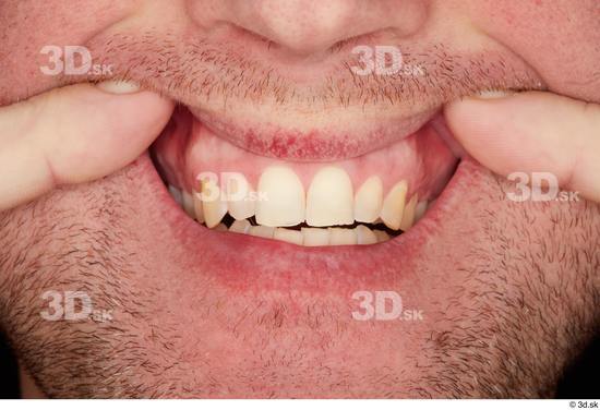 Teeth Man White Average Studio photo references