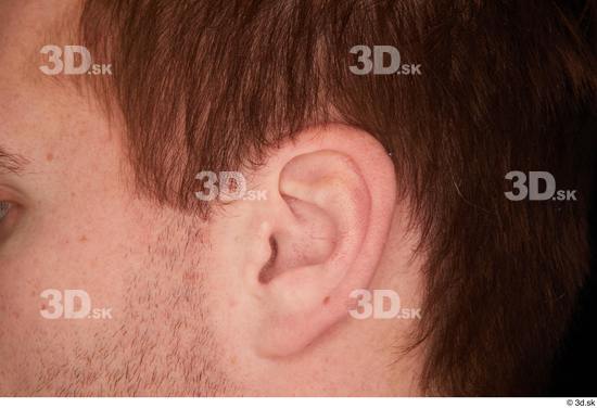 Ear Man White Average Studio photo references