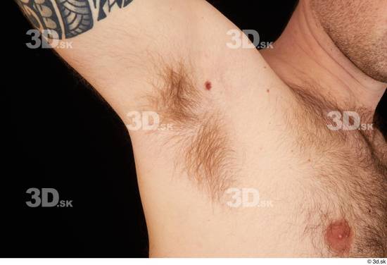 Underarm Man White Hairy Nude Average Studio photo references