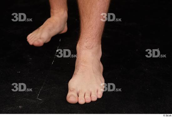 Foot Man White Nude Average Studio photo references