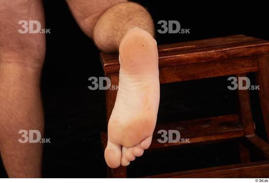 Foot Man White Nude Average Studio photo references