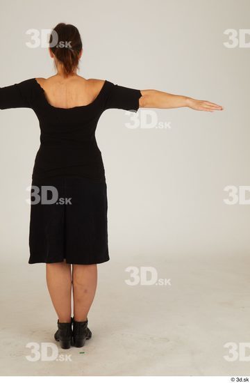 Whole Body Woman T poses White Average Standing Street photo references