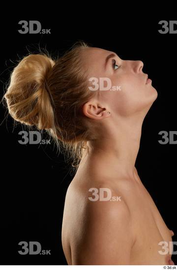 Woman White Slim Female Studio Poses