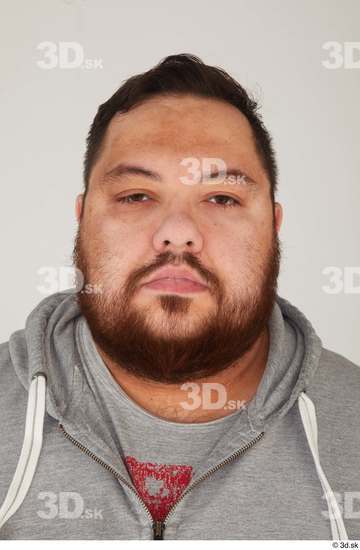Face Head Man White Casual Overweight Bearded Street photo references