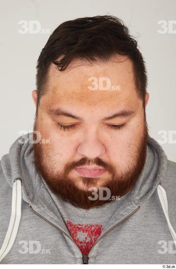 Head Hair Man White Casual Overweight Street photo references