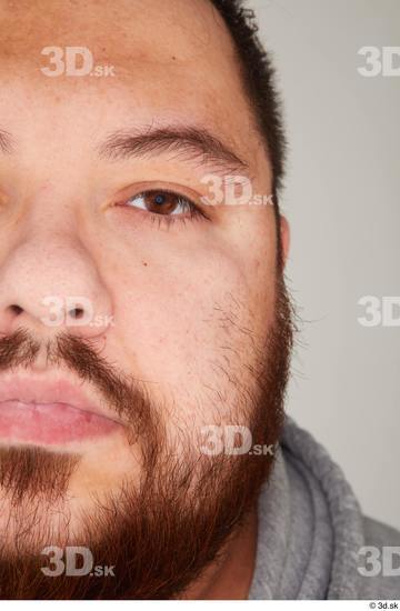 Eye Man White Casual Overweight Street photo references
