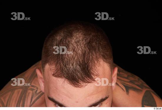 Hair Man White Muscular Studio photo references
