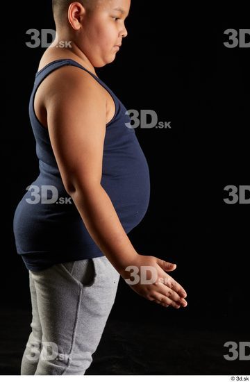 Arm Man White Sports Overweight Top Studio photo references