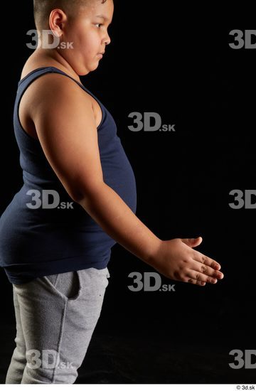 Arm Man White Sports Overweight Top Studio photo references