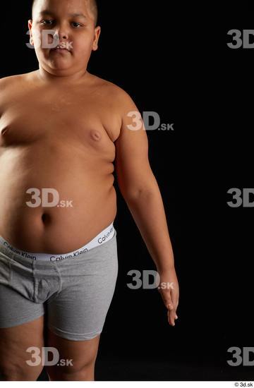 Arm Man White Underwear Overweight Studio photo references