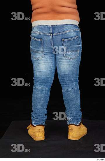 Leg Man White Casual Jeans Overweight Studio photo references