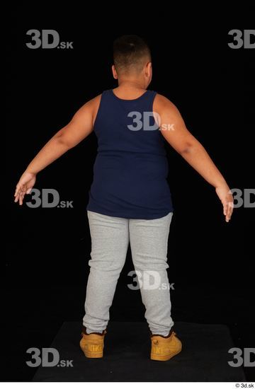Whole Body Man White Sports Overweight Standing Top Studio photo references