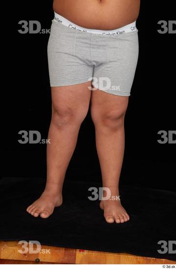 Leg Man White Underwear Overweight Studio photo references