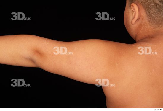 Arm Man White Nude Overweight Studio photo references