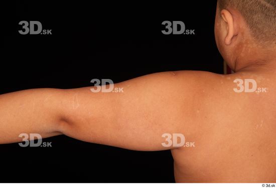 Arm Man White Nude Overweight Studio photo references