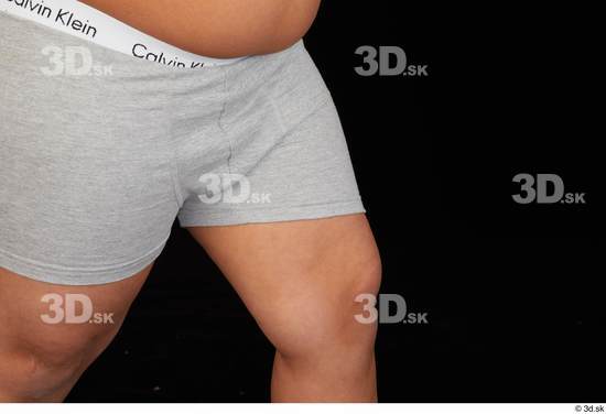 Thigh Man White Underwear Overweight Studio photo references