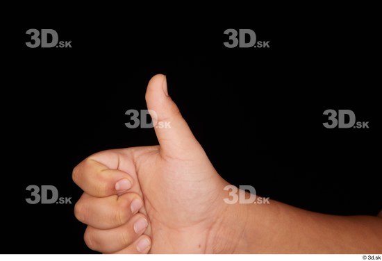 Fingers Man White Nude Overweight Studio photo references