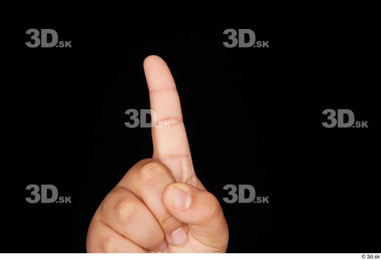 Fingers Man White Nude Overweight Studio photo references
