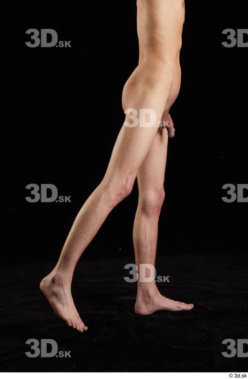 Leg Man White Nude Slim Studio photo references