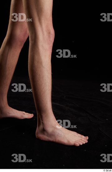 Calf Man White Nude Slim Studio photo references