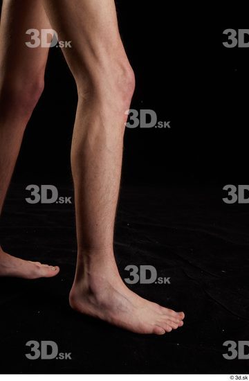 Calf Man White Nude Slim Studio photo references