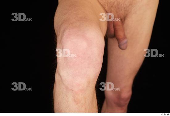 Knee Man White Nude Slim Studio photo references