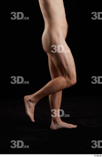 Calf Man White Nude Slim Studio photo references