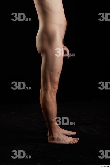 Leg Man White Nude Slim Studio photo references