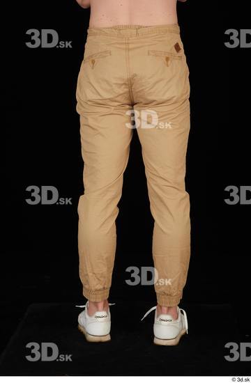 Leg Man White Casual Trousers Slim Studio photo references