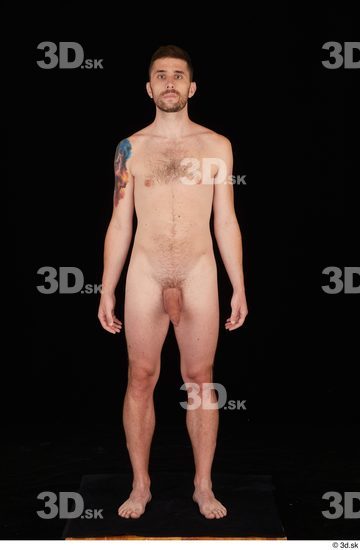 Whole Body Man White Nude Slim Standing Studio photo references