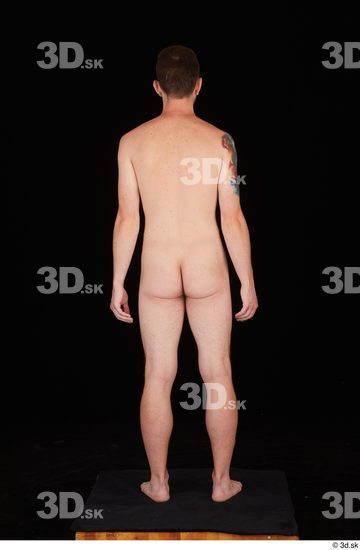 Whole Body Man White Nude Slim Standing Studio photo references