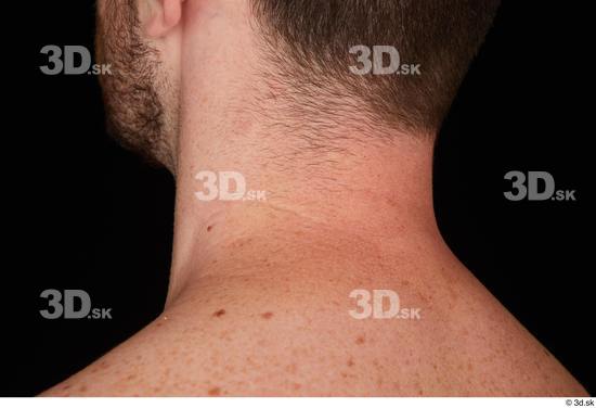 Neck Man White Nude Slim Studio photo references